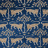 Woodland Leopard Velvet fabric in sapphire color - pattern number 80082 - by Schumacher in the Cut & Patterned Velvets collection