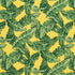 Tropical Leaf Epingle fabric in green and yellow color - pattern number 80091 - by Schumacher in the Perennial Favorites collection