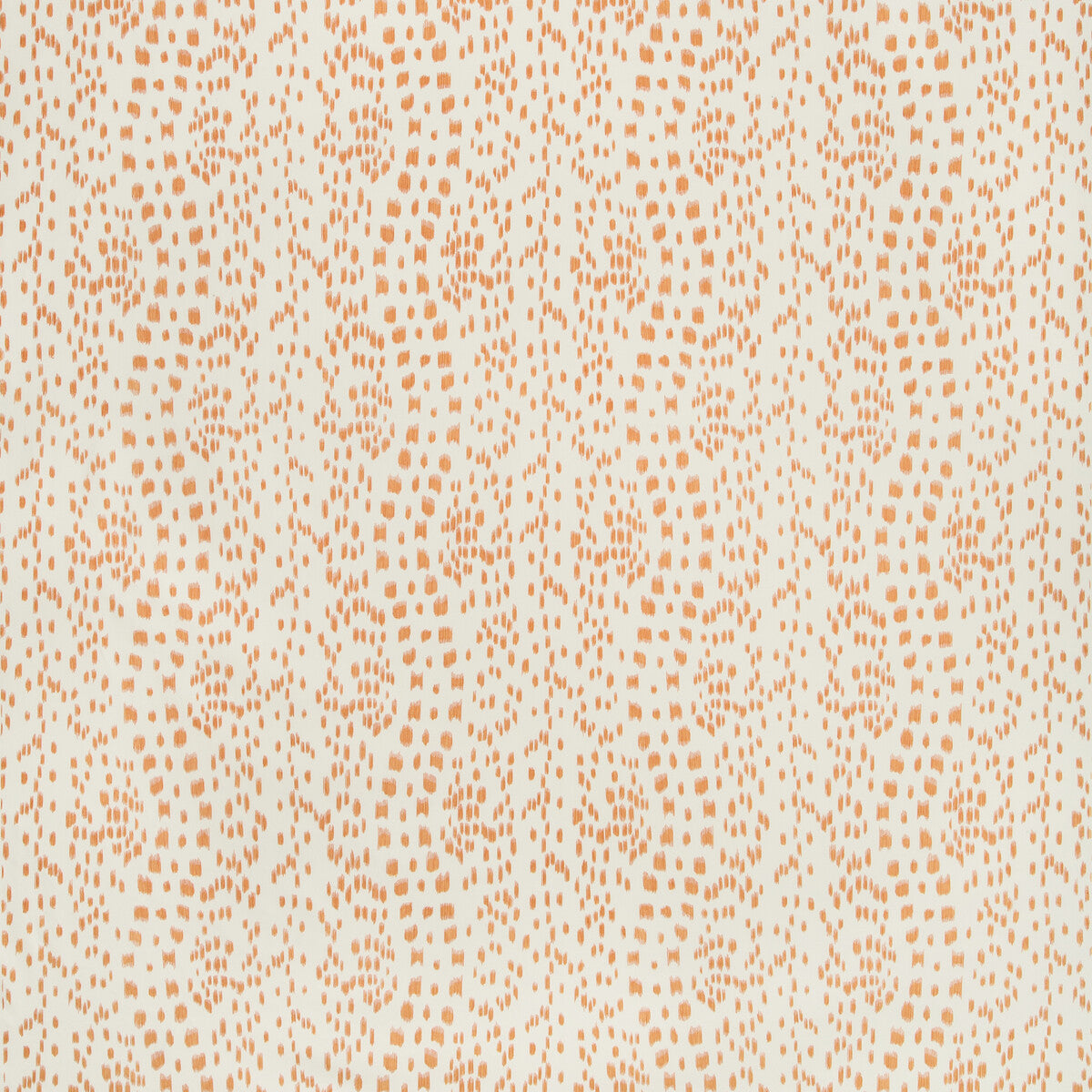 Les Touches fabric in tangerine color - pattern 8012138.12.0 - by Brunschwig &amp; Fils in the B&amp;F Showroom Exclusive 2019 collection