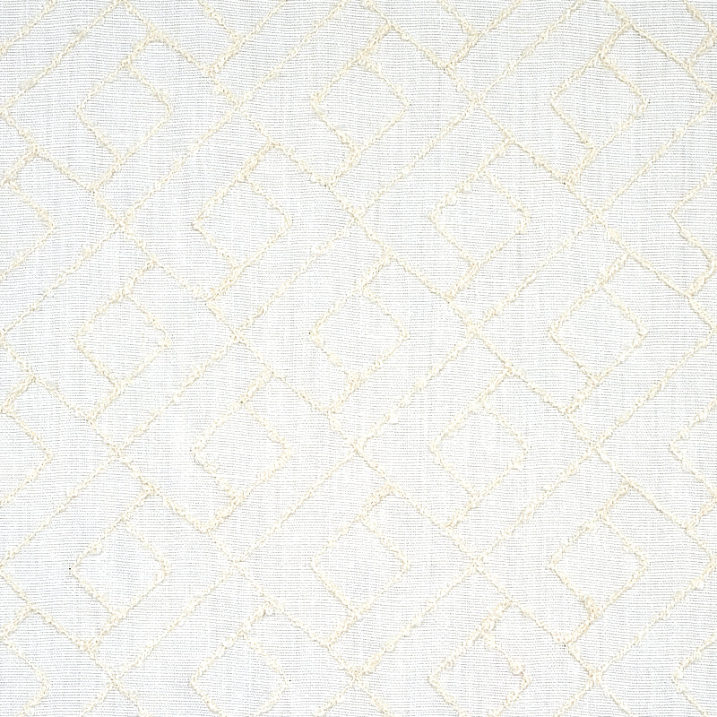 Durant Embroidery fabric in ivory color - pattern number 80131 - by Schumacher in the World View collection