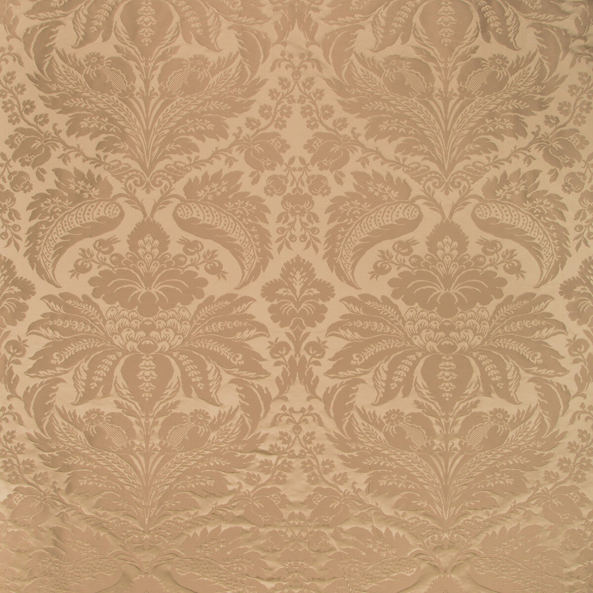 Damask Pierre fabric in allspice color - pattern 8013188.68.0 - by Brunschwig &amp; Fils in the B&amp;F Showroom Exclusive 2019 collection