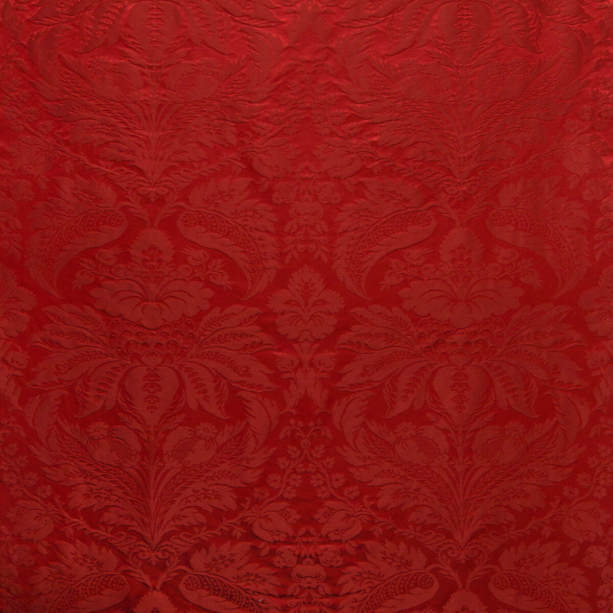 Damask Pierre fabric in red color - pattern 8013188.9.0 - by Brunschwig &amp; Fils in the B&amp;F Showroom Exclusive 2019 collection