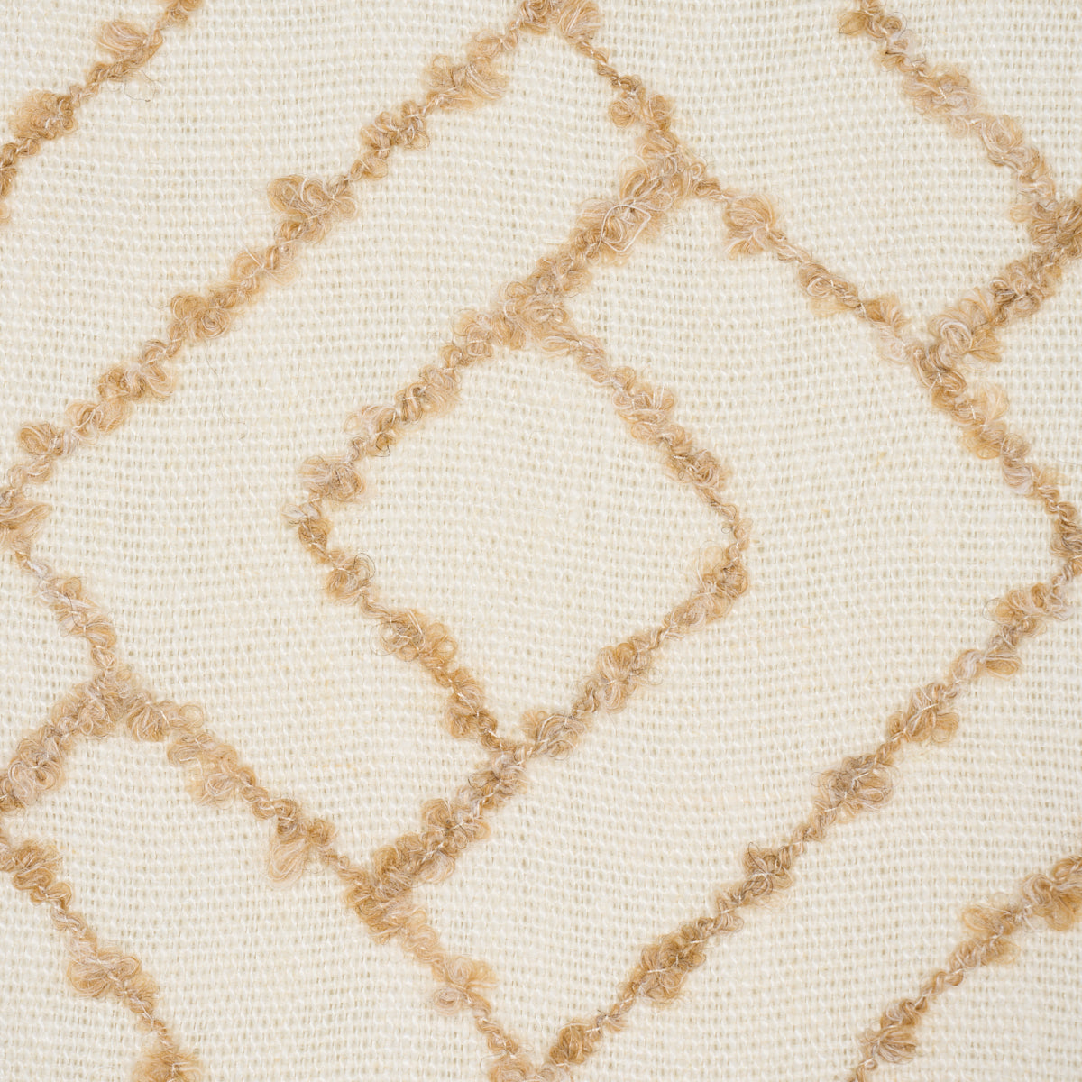 Durant Embroidery fabric in ochre color - pattern number 80132 - by Schumacher in the Luxe Lodge collection