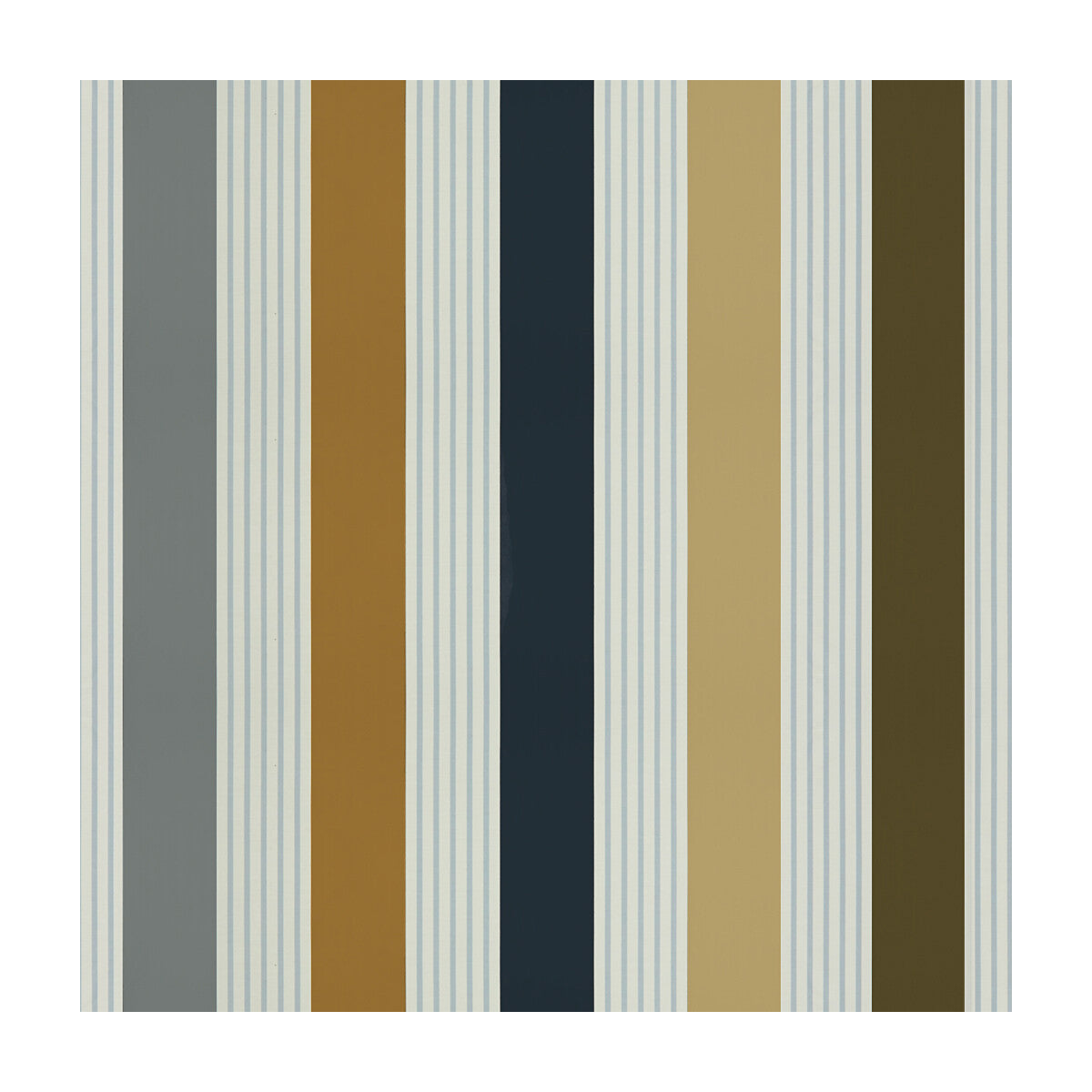 Evariste Stripe fabric in grey/nl color - pattern 8015148.868.0 - by Brunschwig &amp; Fils in the L&