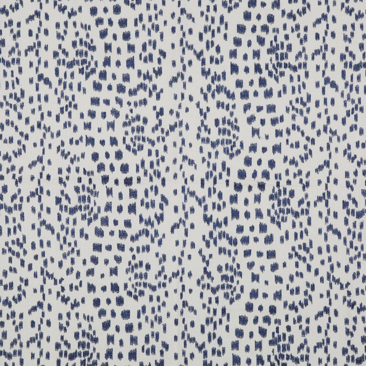 Les Touches Emb fabric in indigo color - pattern 8015168.50.0 - by Brunschwig &amp; Fils in the Cape Comorin collection