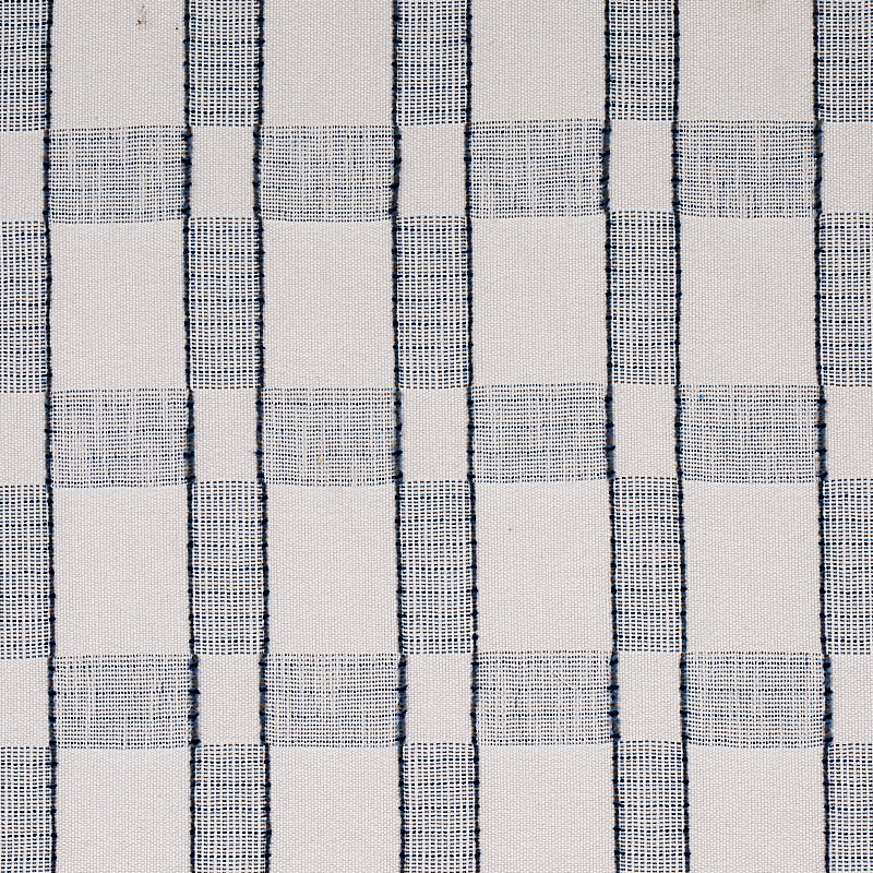 Elko Plaid fabric in indigo color - pattern number 80160 - by Schumacher in the World View collection