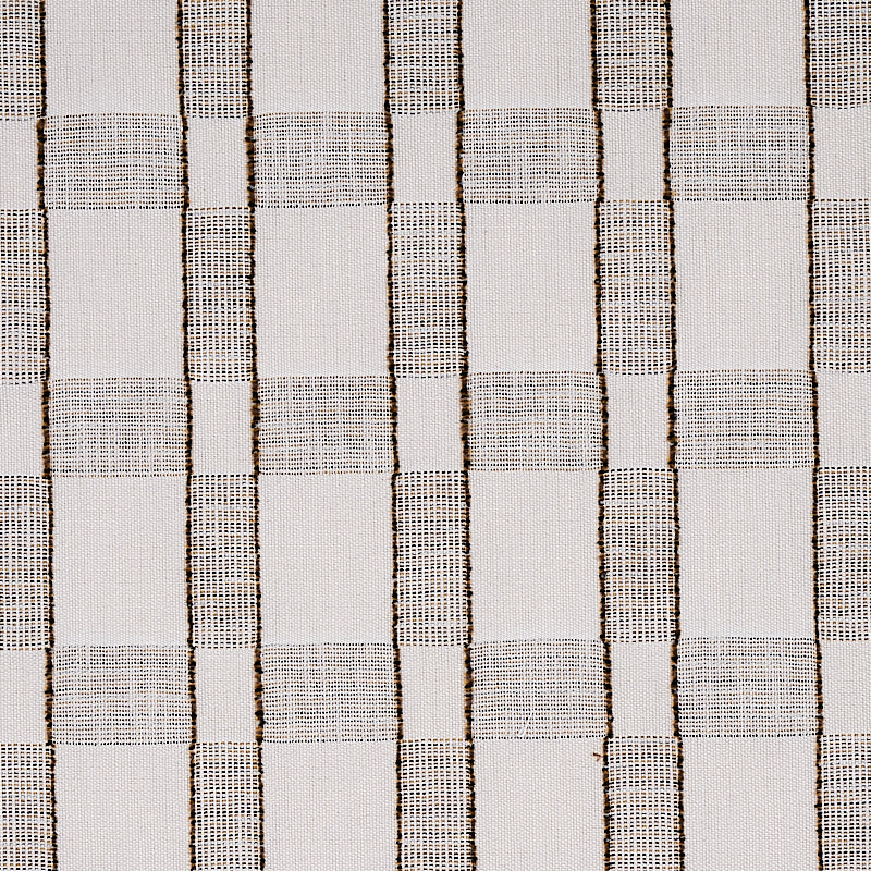 Elko Plaid fabric in straw color - pattern number 80161 - by Schumacher in the World View collection