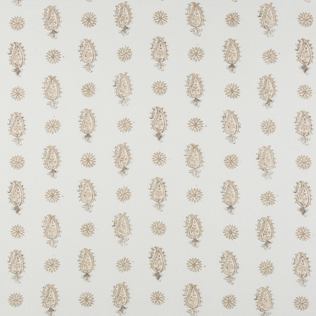 Onam Paisley fabric in spa/beige color - pattern 8016100.13.0 - by Brunschwig &amp; Fils