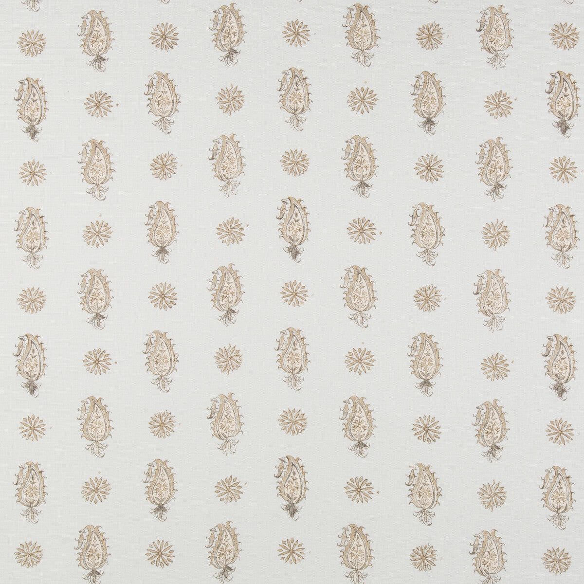 Onam Paisley fabric in spa/beige color - pattern 8016100.13.0 - by Brunschwig &amp; Fils