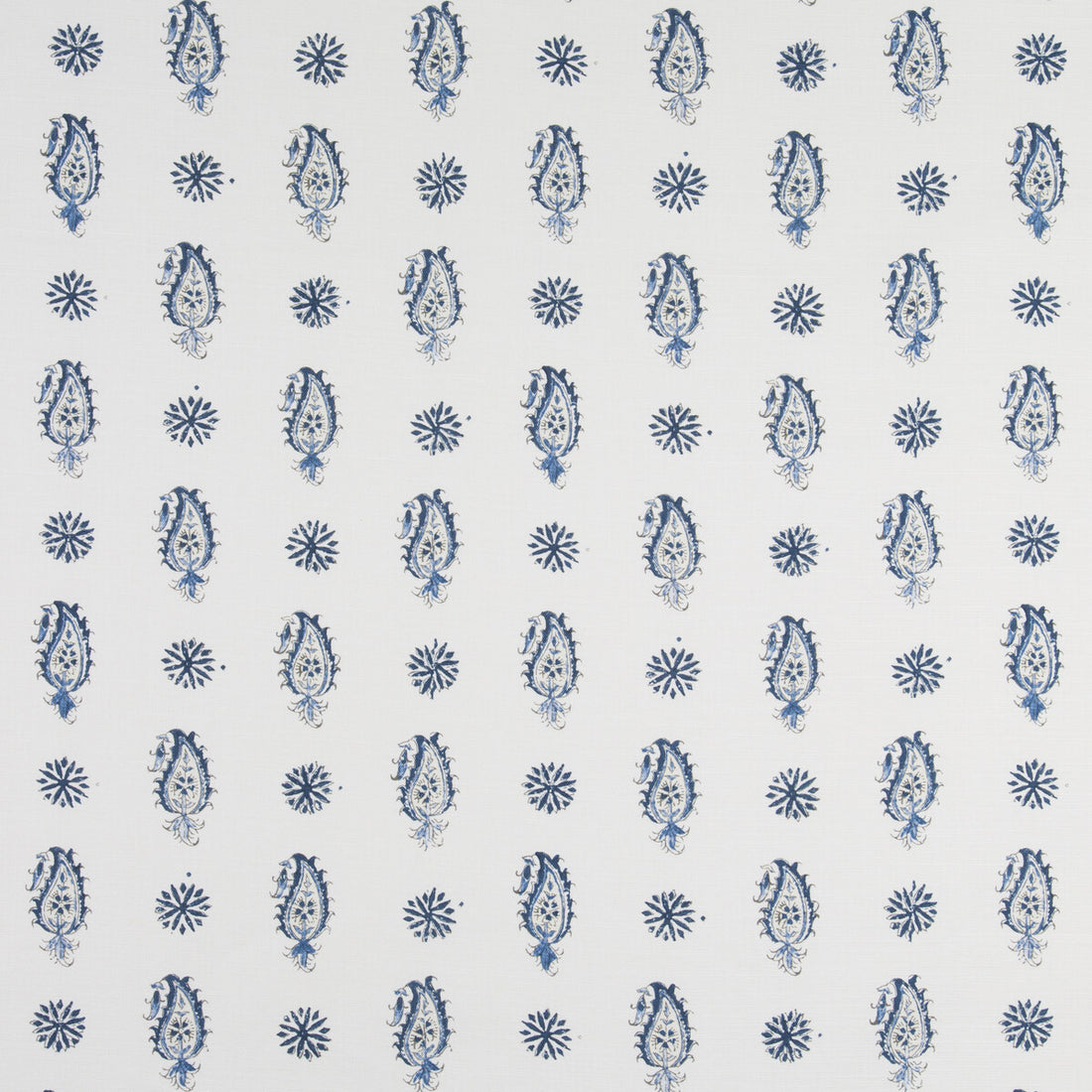 Onam Paisley fabric in indigo color - pattern 8016100.50.0 - by Brunschwig &amp; Fils