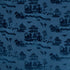 La Pagode Velvet fabric in navy color - pattern 8017129.50.0 - by Brunschwig & Fils in the Les Ensembliers collection