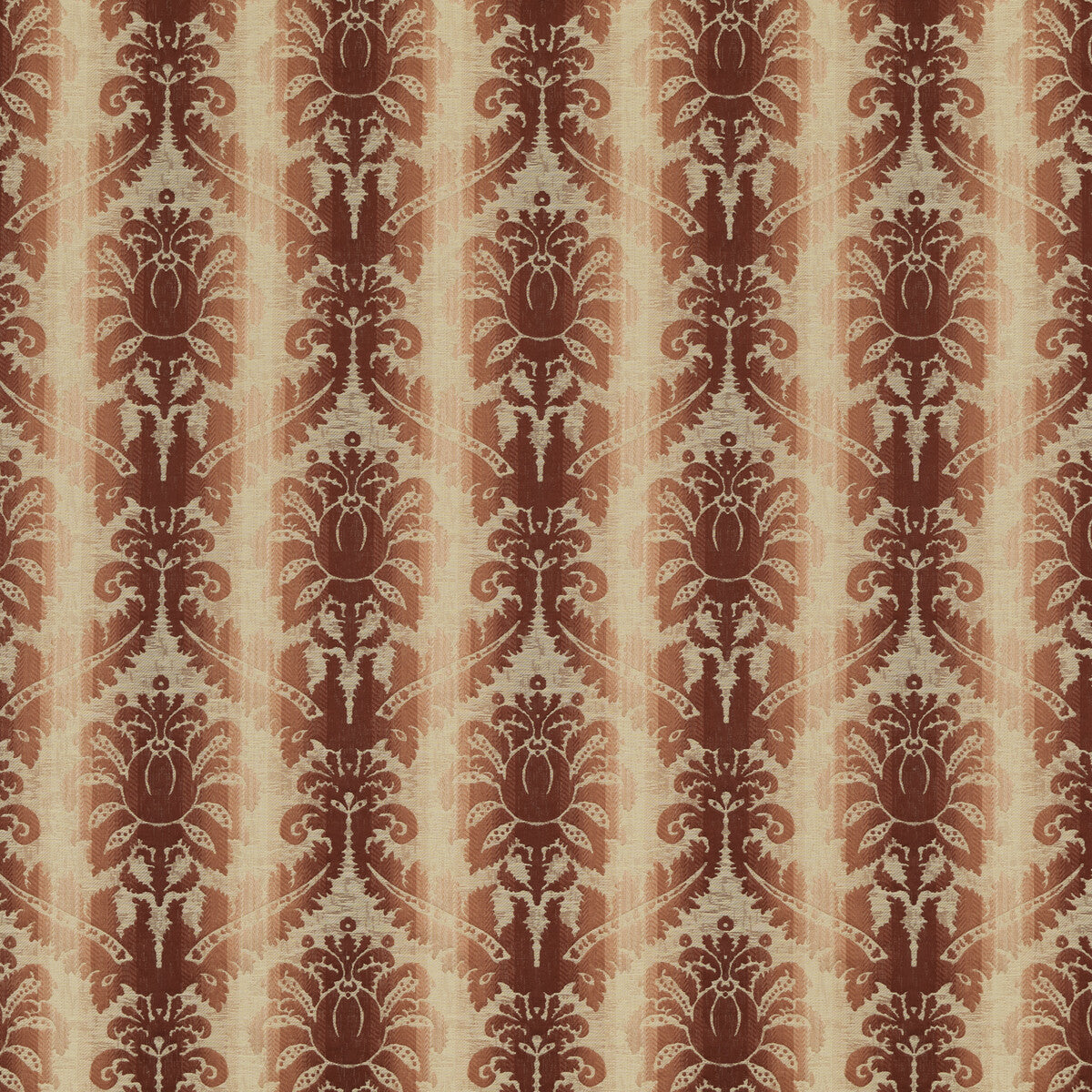 Poivre Damask fabric in red color - pattern 8018106.19.0 - by Brunschwig &amp; Fils in the Cevennes collection