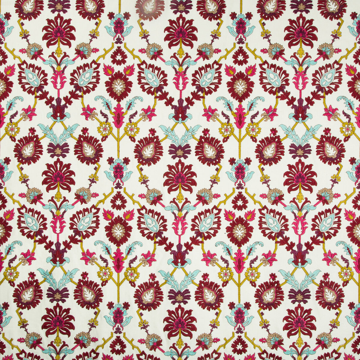 Solanum Emb fabric in berry color - pattern 8018116.77.0 - by Brunschwig &amp; Fils in the Baret collection