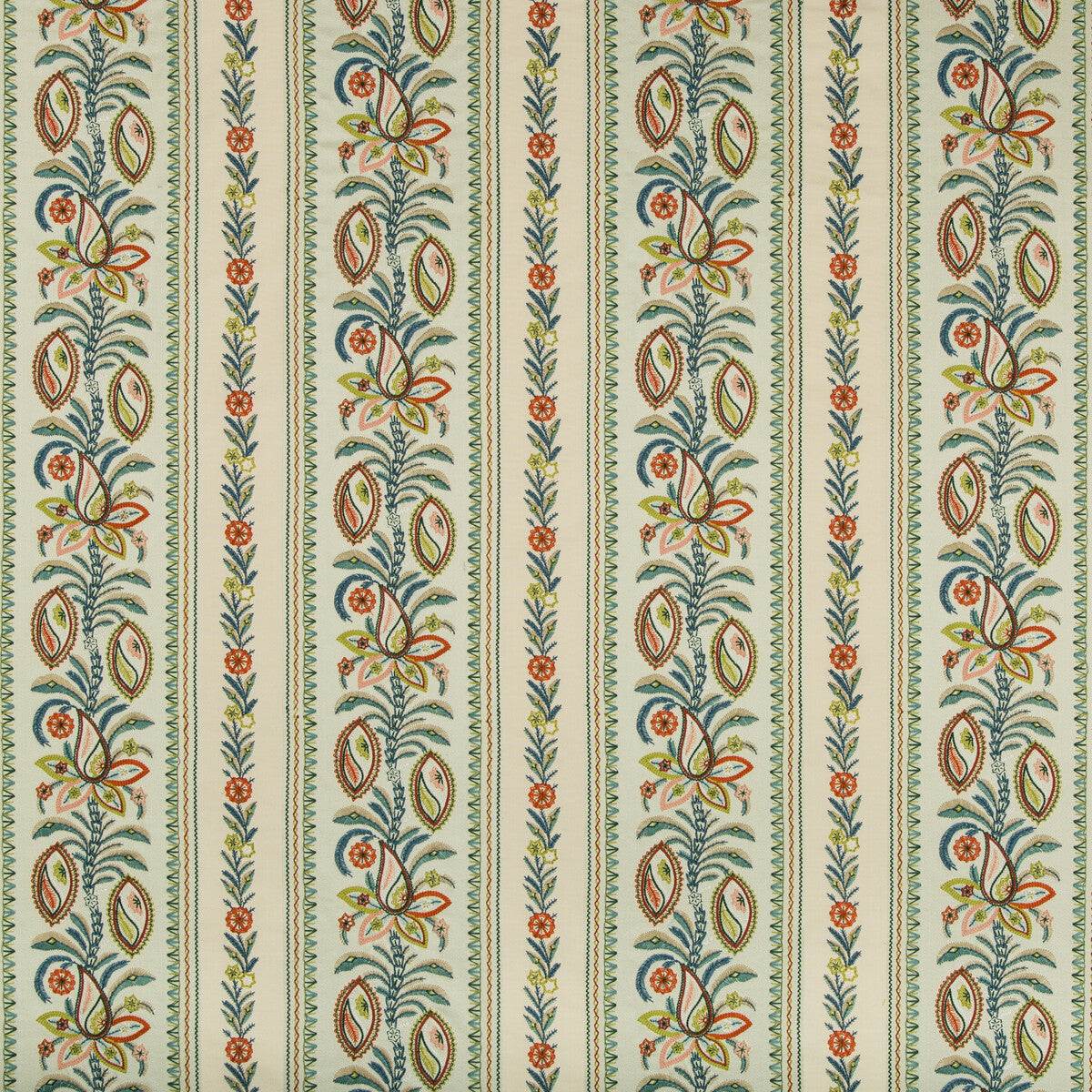 Henner Emb fabric in mist color - pattern 8019107.133.0 - by Brunschwig &amp; Fils in the Folio Francais collection