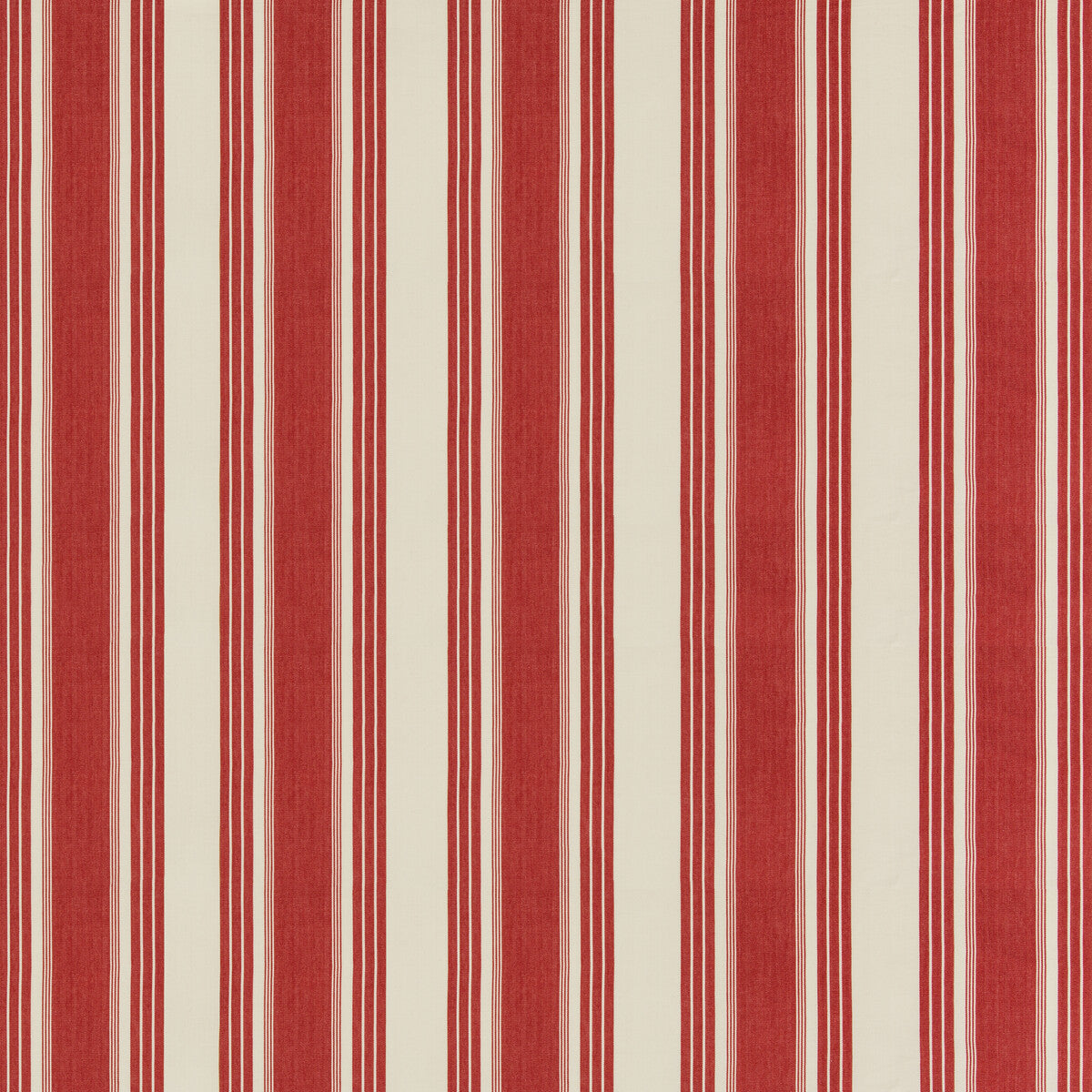 Colmar Stripe fabric in red color - pattern 8019110.19.0 - by Brunschwig &amp; Fils in the Folio Francais collection