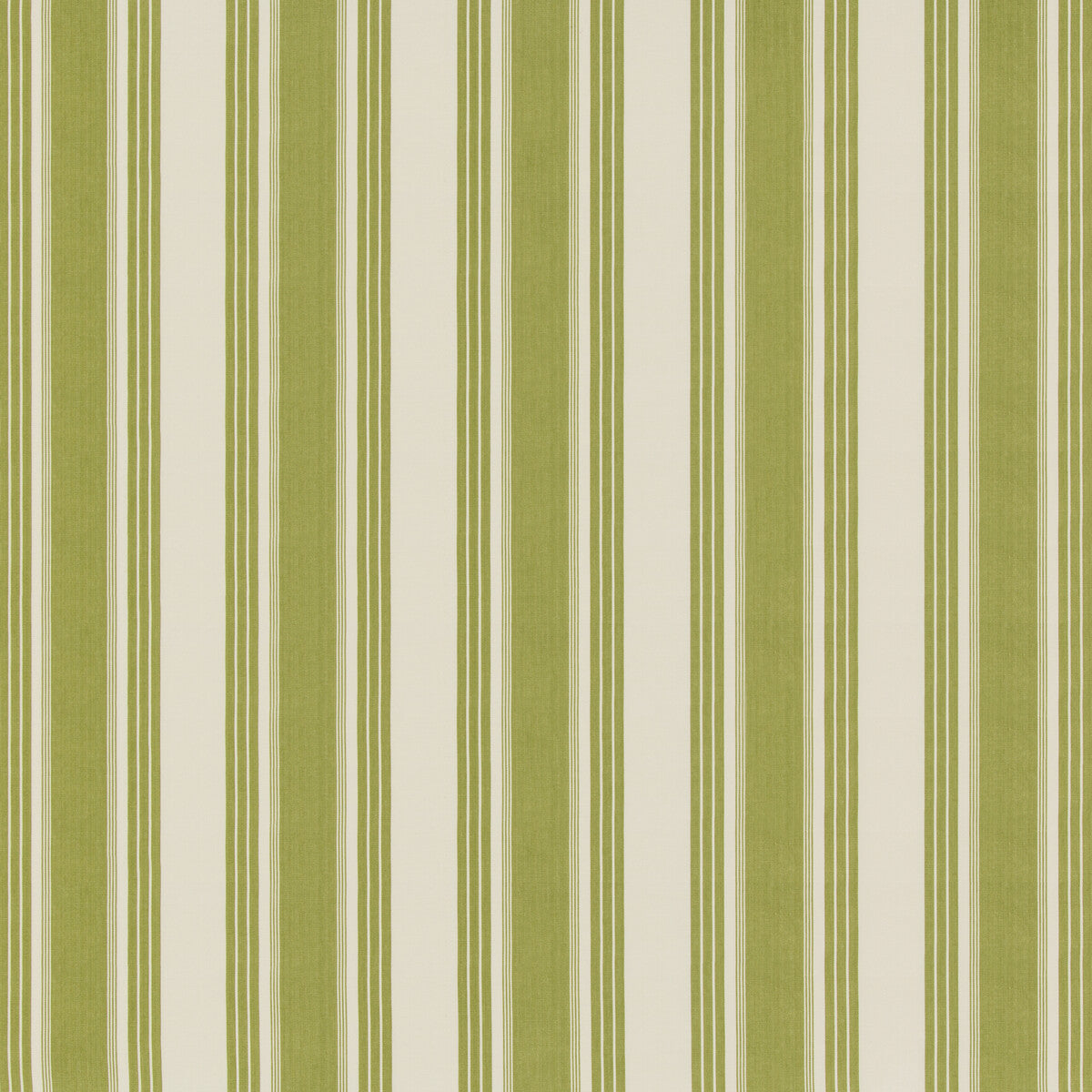 Colmar Stripe fabric in leaf color - pattern 8019110.3.0 - by Brunschwig &amp; Fils in the Folio Francais collection