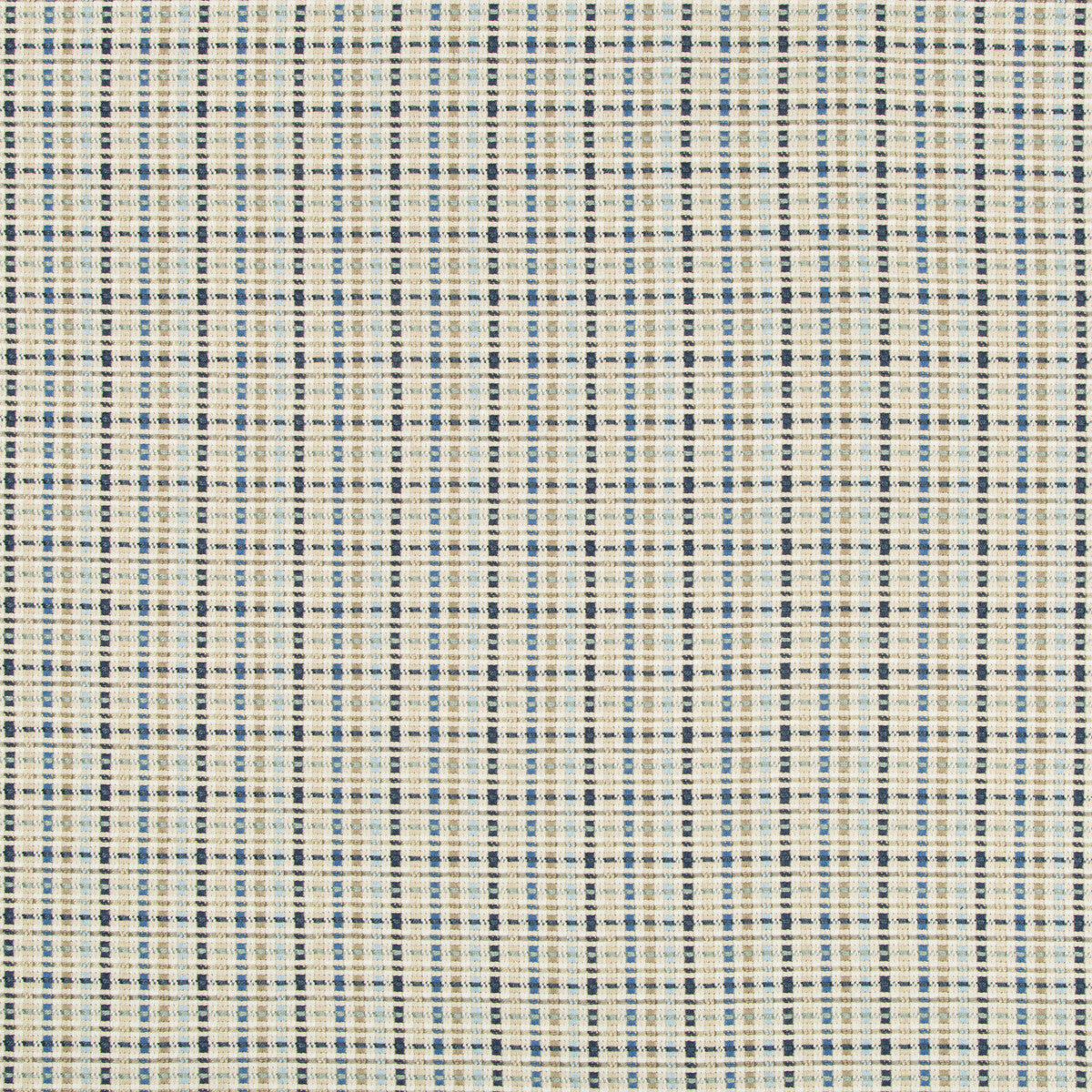 Marollen Texture fabric in blue/tan color - pattern 8019121.516.0 - by Brunschwig &amp; Fils in the Alsace Weaves collection