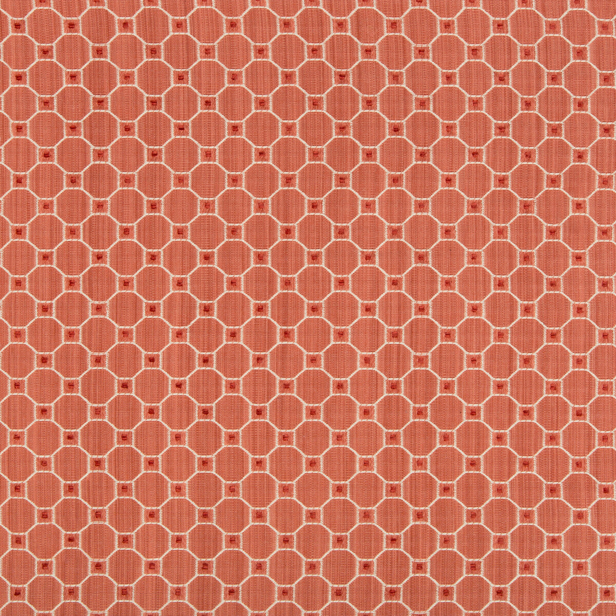 Tanneurs Woven fabric in coral color - pattern 8019123.197.0 - by Brunschwig &amp; Fils in the Alsace Weaves collection