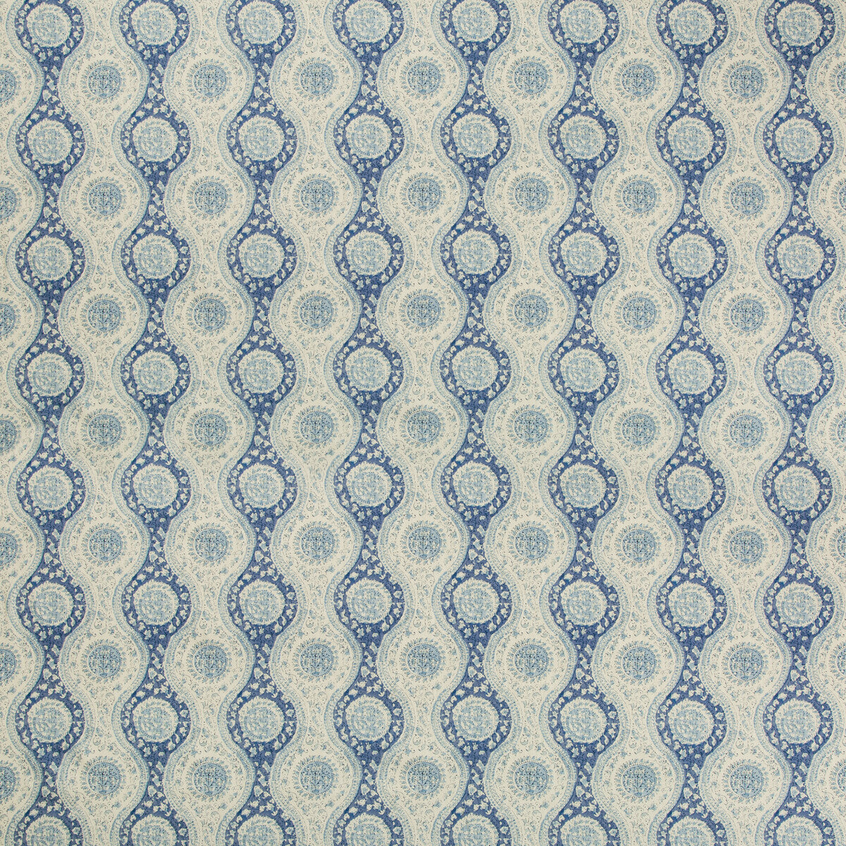 Nadari Print fabric in blue color - pattern 8019129.515.0 - by Brunschwig &amp; Fils in the Folio Francais collection