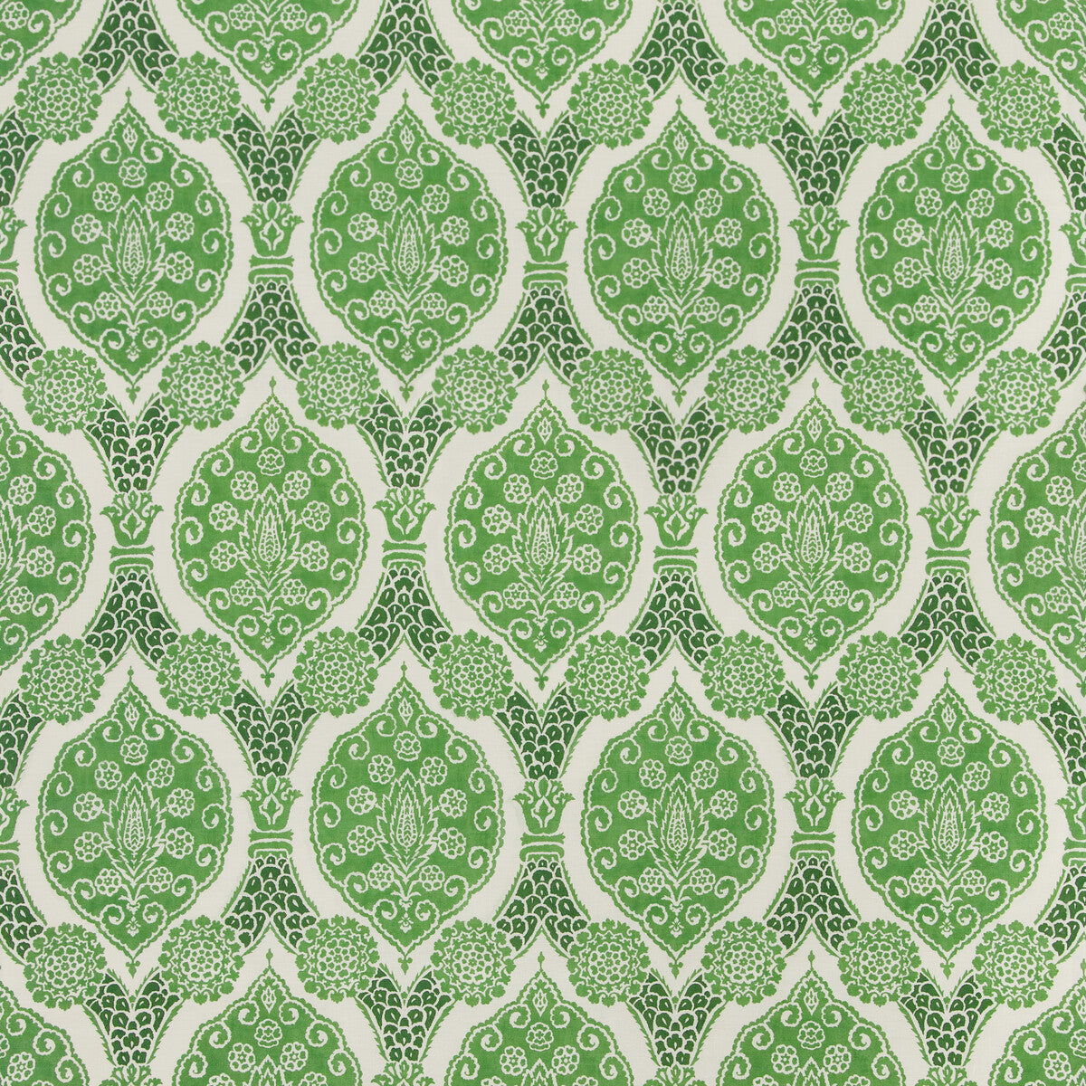 Sufera Print fabric in leaf color - pattern 8020103.3.0 - by Brunschwig &amp; Fils in the Grand Bazaar collection