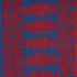Seema Embroidery fabric in blue and red color - pattern number 80210 - by Schumacher in the East Meets West collection