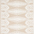 Seema Embroidery fabric in ivory on natural color - pattern number 80211 - by Schumacher in the East Meets West collection