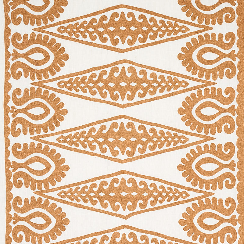 Seema Embroidery fabric in gold color - pattern number 80212 - by Schumacher in the East Meets West collection