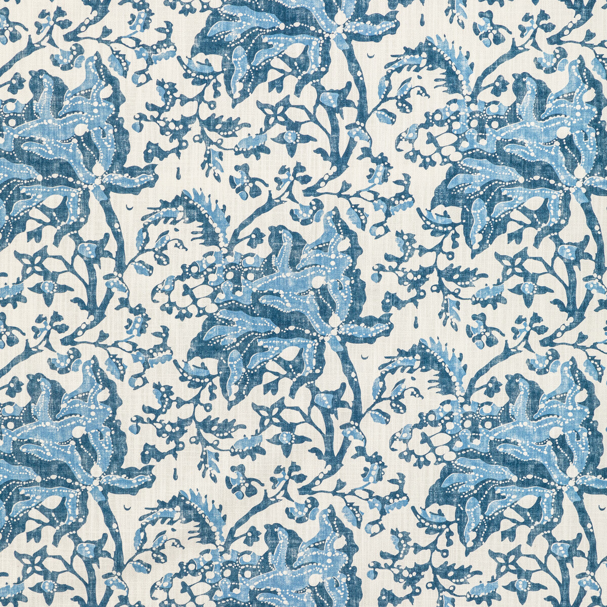 Weymouth Print fabric in indigo color - pattern 8022102.550.0 - by Brunschwig &amp; Fils in the Manoir collection