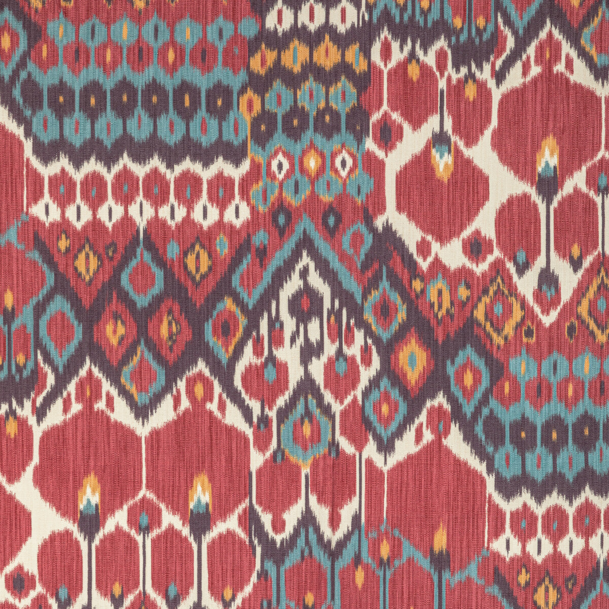 Bonnieux Print fabric in berry/aqua color - pattern 8022104.1913.0 - by Brunschwig &amp; Fils in the Manoir collection