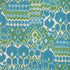 Bonnieux Print fabric in aqua/leaf color - pattern 8022104.353.0 - by Brunschwig & Fils in the Manoir collection