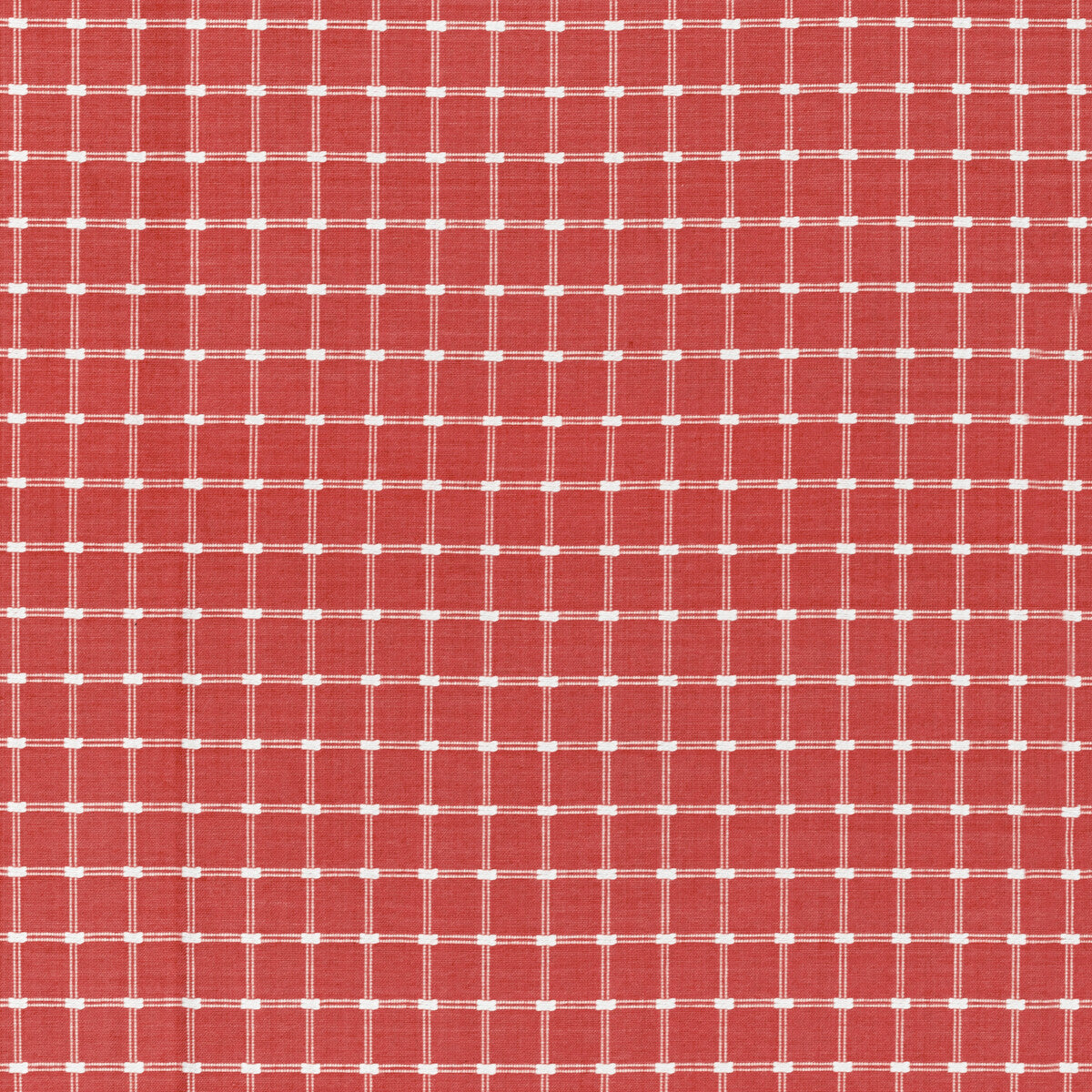 Lison Check fabric in red color - pattern 8022116.19.0 - by Brunschwig &amp; Fils in the Normant Checks And Stripes II collection