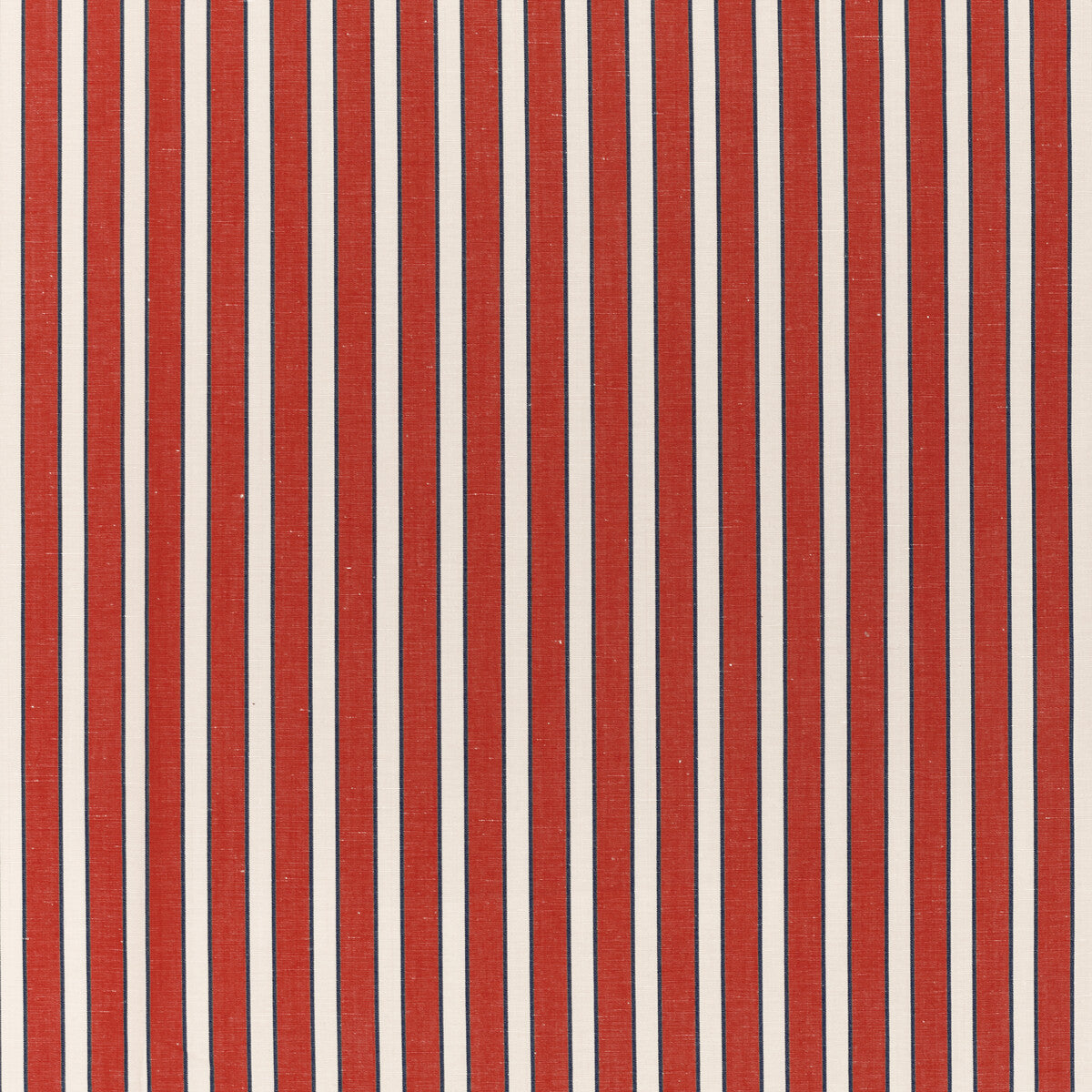 Rouen Stripe fabric in red color - pattern 8022117.195.0 - by Brunschwig &amp; Fils in the Normant Checks And Stripes II collection