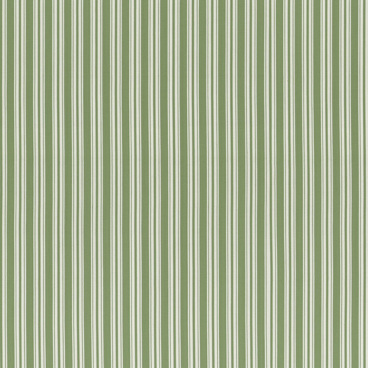 Selune Stripe fabric in green color - pattern 8022118.3.0 - by Brunschwig &amp; Fils in the Normant Checks And Stripes II collection