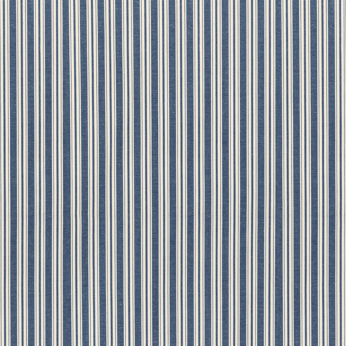 Selune Stripe fabric in navy color - pattern 8022118.50.0 - by Brunschwig &amp; Fils in the Normant Checks And Stripes II collection