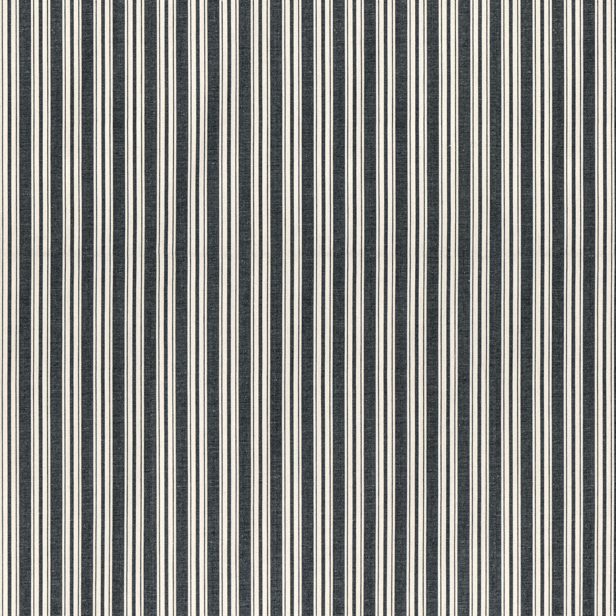 Selune Stripe fabric in noir color - pattern 8022118.8.0 - by Brunschwig &amp; Fils in the Normant Checks And Stripes II collection