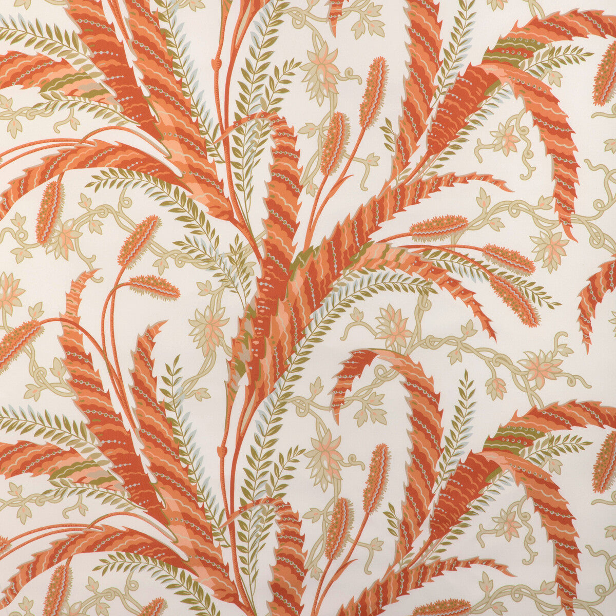 Vernay Print fabric in apricot color - pattern 8023101.12.0 - by Brunschwig &amp; Fils in the Cadenet collection