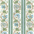 Lauris Print fabric in aqua/leaf color - pattern 8023106.353.0 - by Brunschwig & Fils in the Cadenet collection