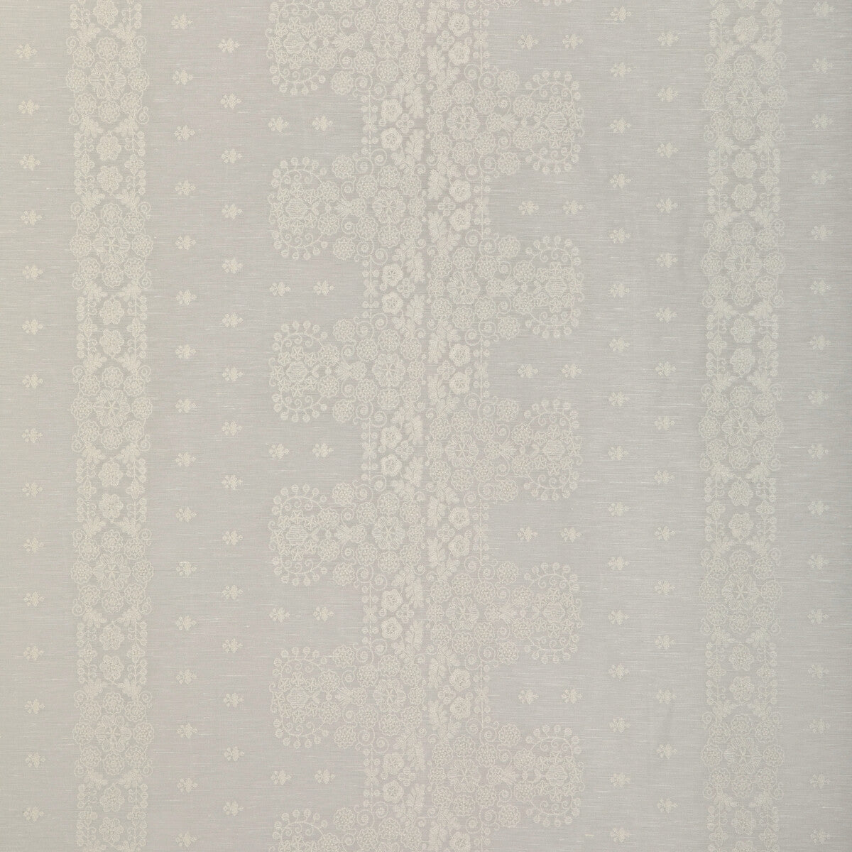 Coulet Sheer fabric in ivory color - pattern 8023109.1.0 - by Brunschwig &amp; Fils in the Anduze Embroideries collection