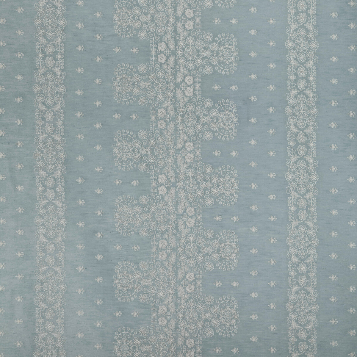 Coulet Sheer fabric in sky color - pattern 8023109.15.0 - by Brunschwig &amp; Fils in the Anduze Embroideries collection