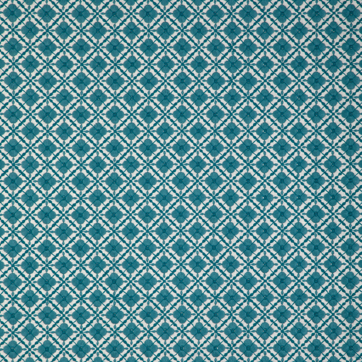 Ines Emb fabric in aqua color - pattern 8023119.1313.0 - by Brunschwig &amp; Fils in the Anduze Embroideries collection