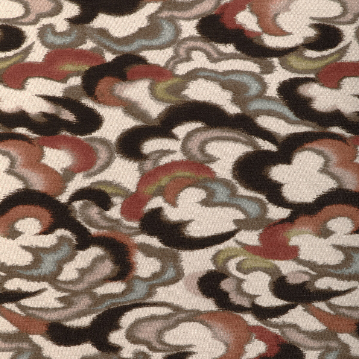 Stratus Print fabric in clay/multi color - pattern 8023138.3524.0 - by Brunschwig &amp; Fils in the Celeste collection