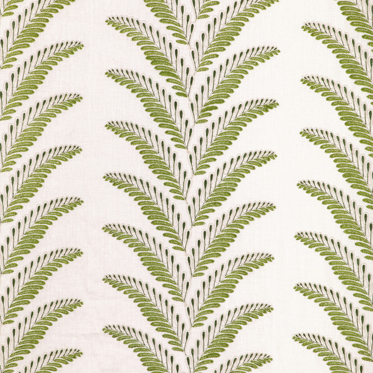 Fougere Emb fabric in leaf color - pattern 8024109.31.0 - by Brunschwig &amp; Fils in the La Menagerie collection