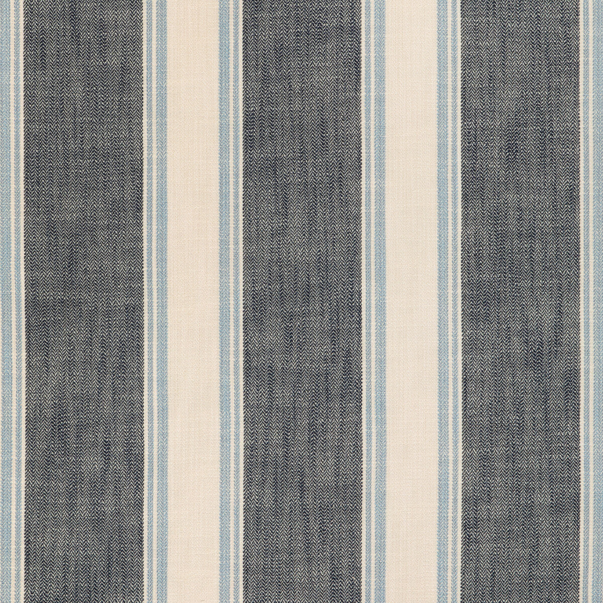 La Riviera Stripe fabric in blue color - pattern 8024120.55.0 - by Brunschwig &amp; Fils in the Les Ensembliers L&