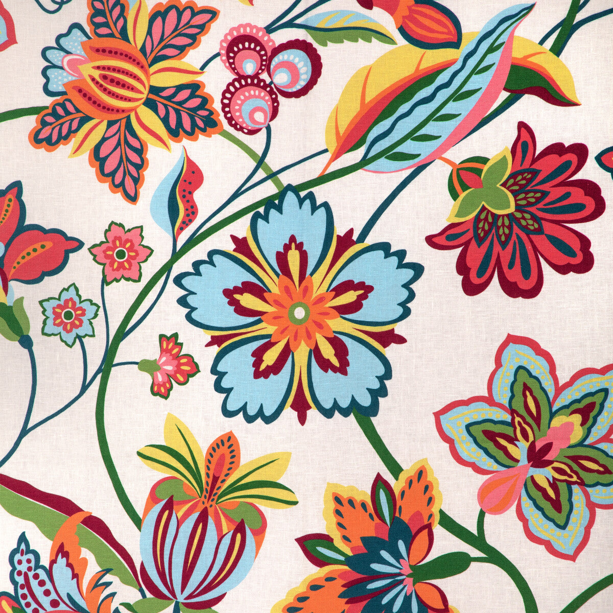 Botanique Print fabric in berry color - pattern number 8024123.73.0 - by Brunschwig &amp; Fils in the Carlsten collection