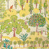 Folklore Print fabric in leaf color - pattern number 8024124.33.0 - by Brunschwig & Fils in the Carlsten collection