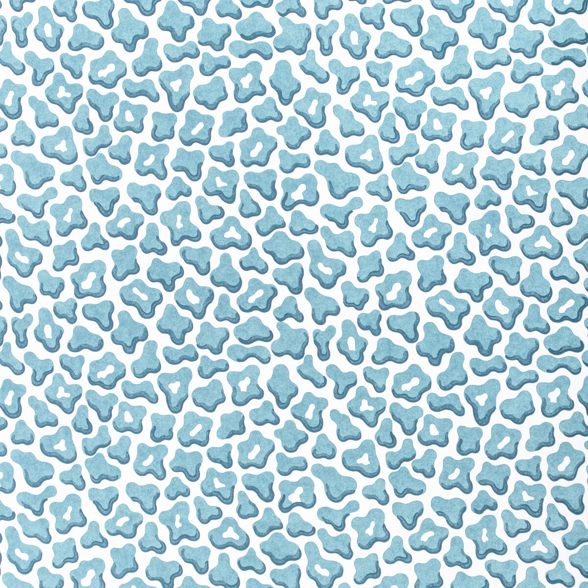 Guepard Print fabric in aqua color - pattern number 8024125.313.0 - by Brunschwig &amp; Fils in the Carlsten collection