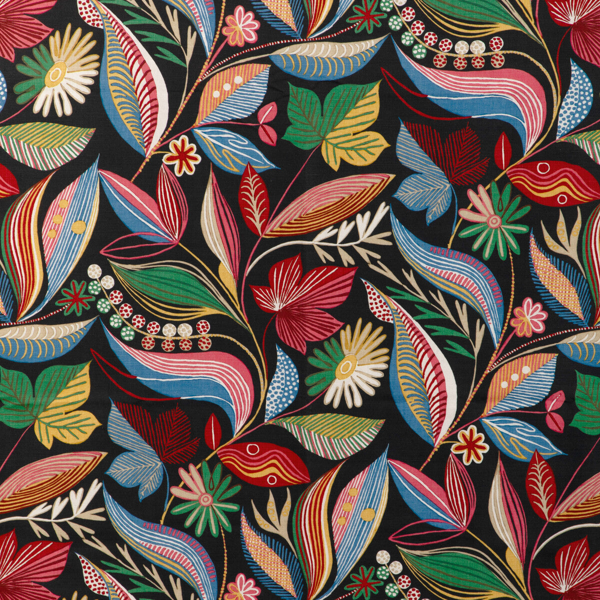 Carlsten Print fabric in multi color - pattern number 8024126.819.0 - by Brunschwig &amp; Fils in the Carlsten collection