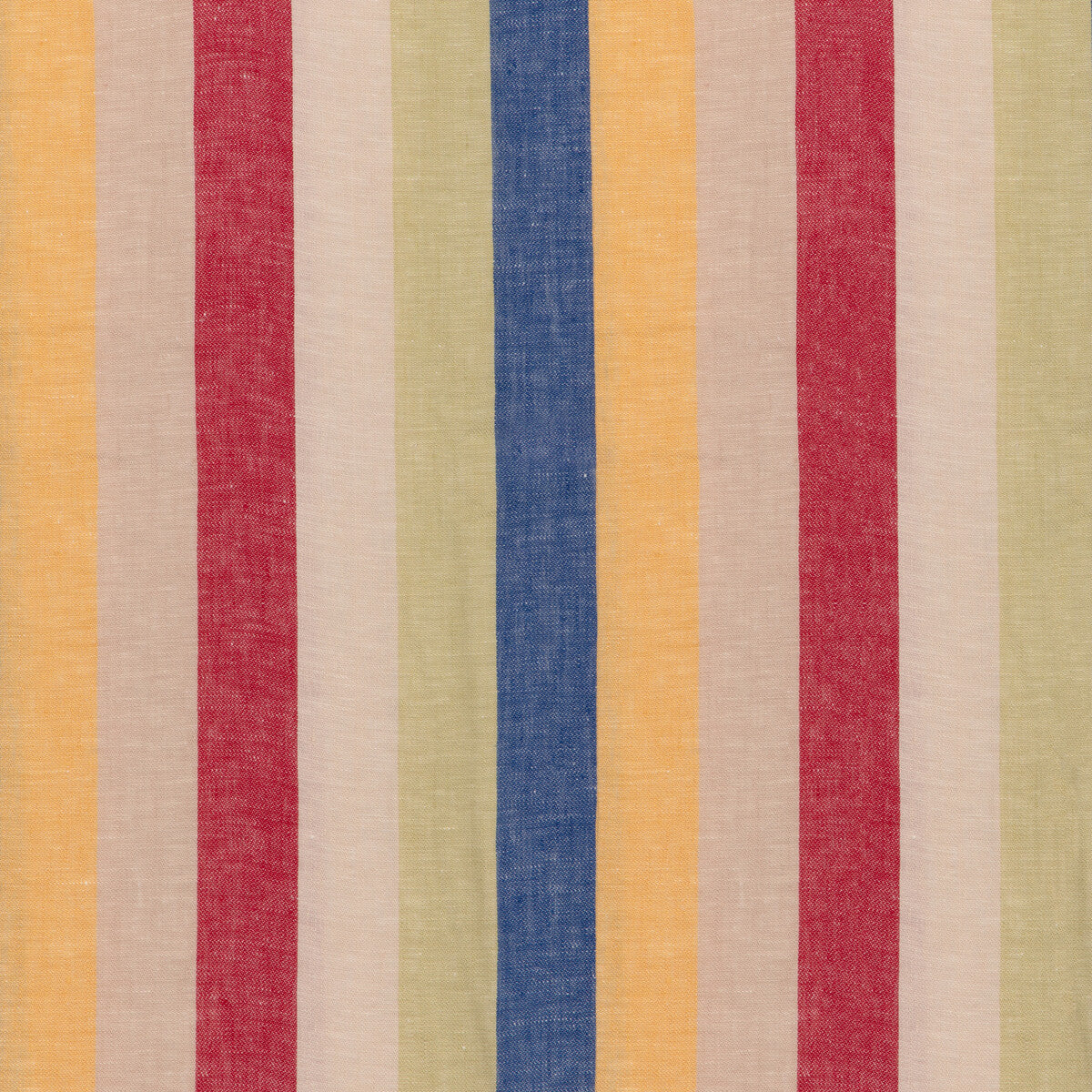 Picnic Stripe fabric in primary color - pattern number 8024127.195.0 - by Brunschwig &amp; Fils in the Carlsten collection