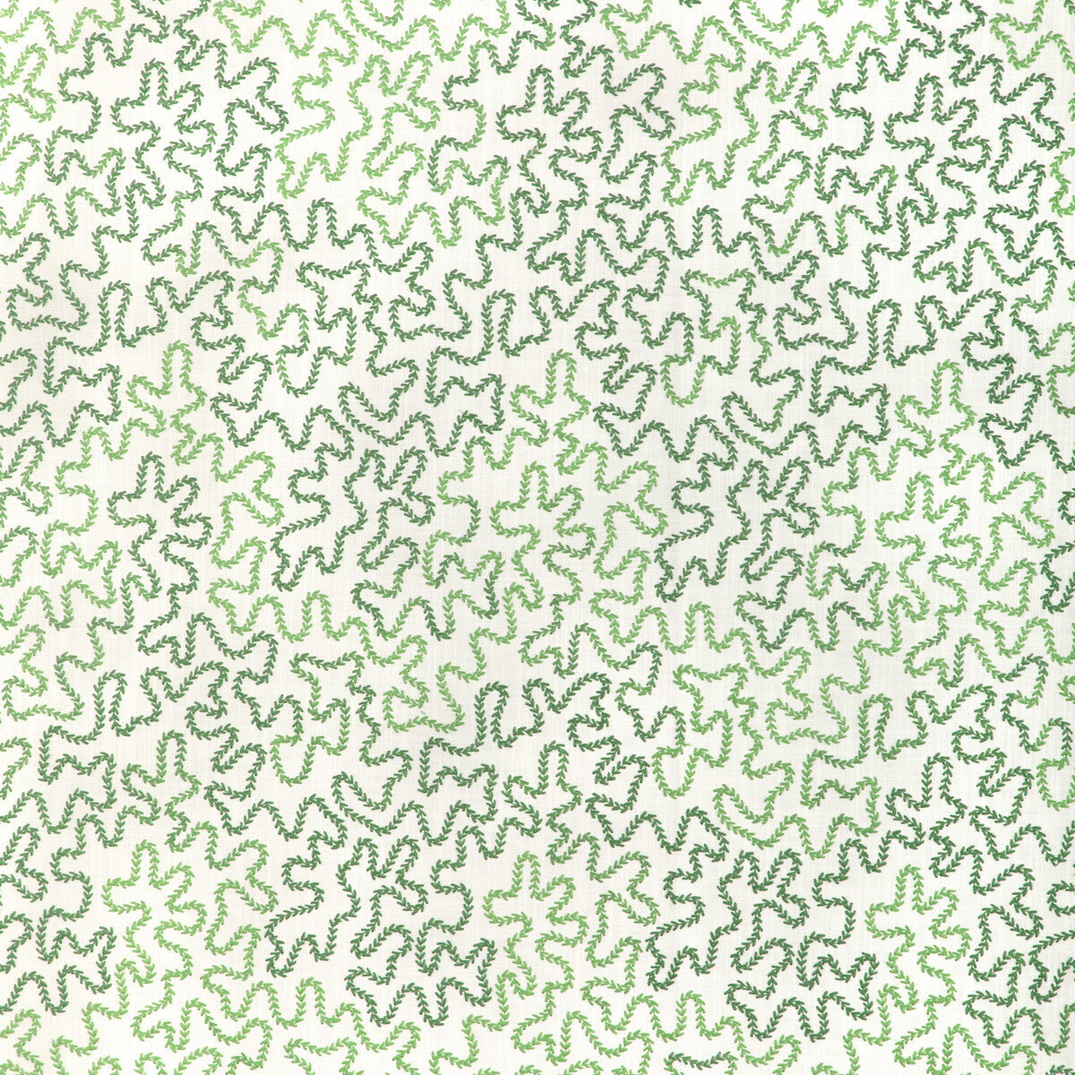Bramble Emb fabric in leaf color - pattern number 8024132.33.0 - by Brunschwig &amp; Fils in the Carlsten collection