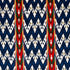 Samar Ikat Velvet fabric in blue color - pattern number 80242 - by Schumacher in the Cut & Patterned Velvets collection